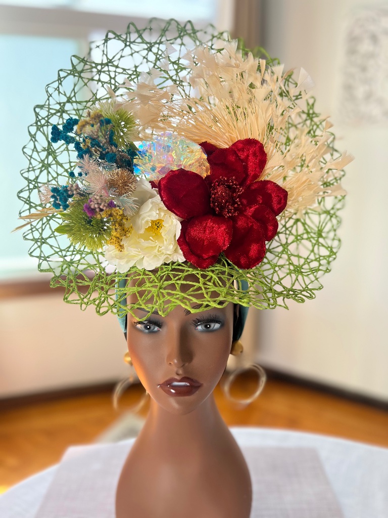 Chartreuse Green, Deep Red, Indigo Blue, Peach Coque Whimsy Feathers